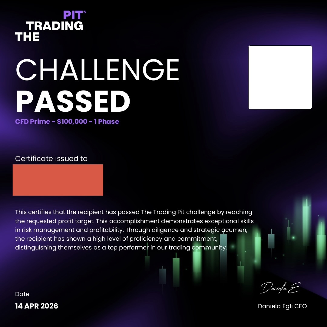Trading Pit certificate